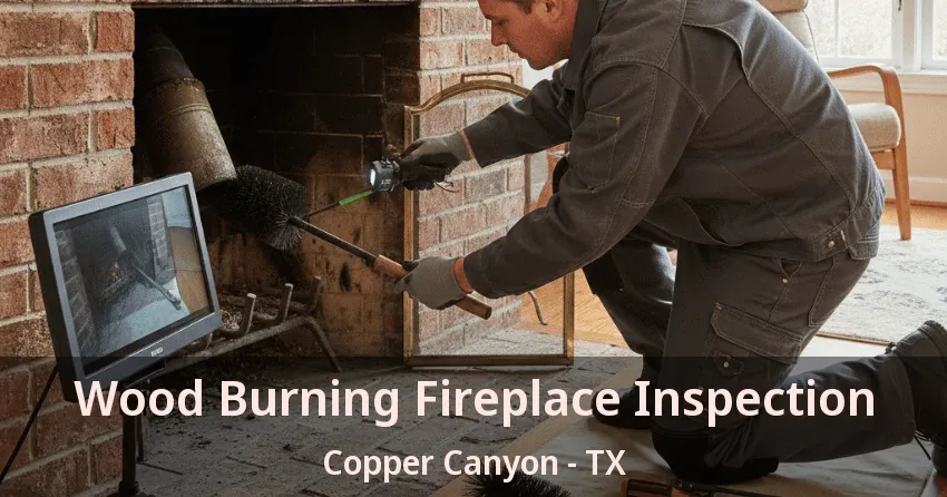 Wood Burning Fireplace Inspection Copper Canyon - TX